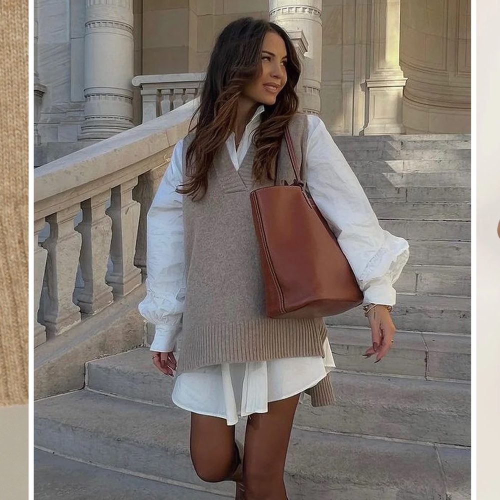 Storets Beige Sweater Vest